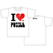 Tシャツ アイラブ柄(WHITE、BLACKの2種あり)