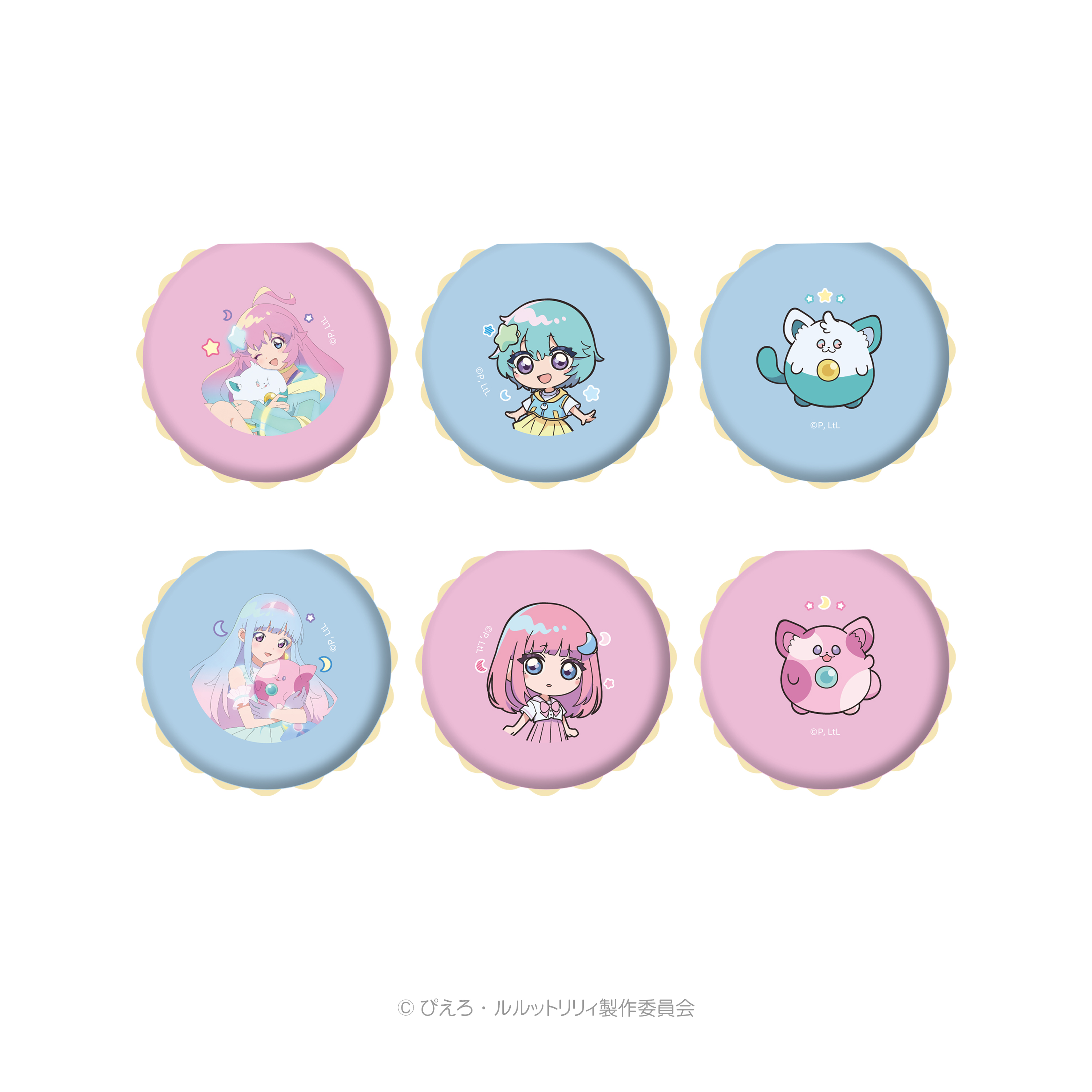 魔法の姉妹ルルットリリィ トレーディングマカロン風ふせん｜Goods