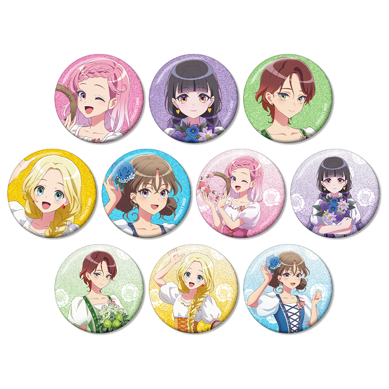 描き下ろし 花祭りver. トレーディンググリッター缶バッジ｜グッズ